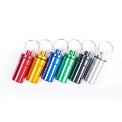 Aluminum alloy medicine bottle outdoor waterproof storage seal aluminum can mini earplug packaging box keychain aluminum bottle