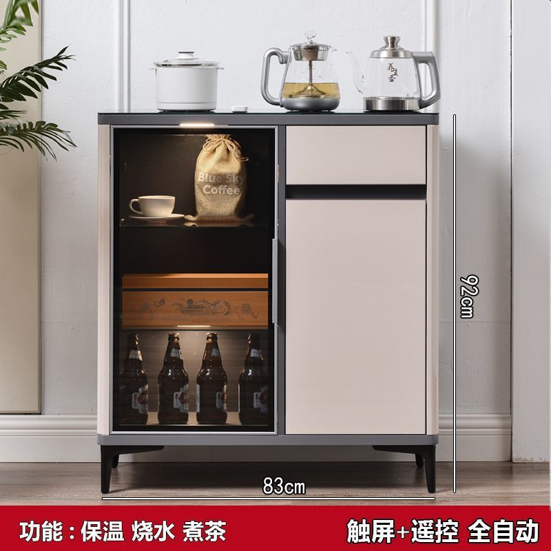 2025 nuevo gabinete de bar de té doméstico de madera china de alta gama totalmente automático dispensador de agua inteligente desinfección gabinete todo en uno