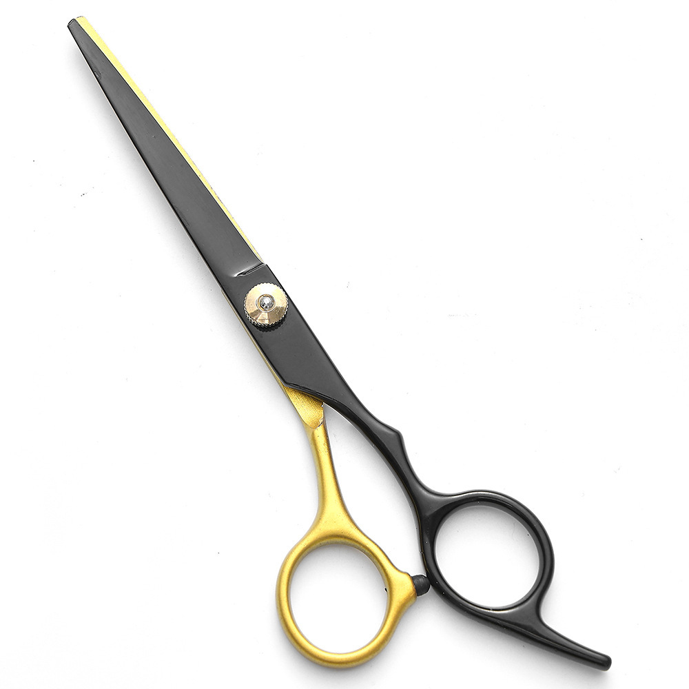 6inch 블랙 골드 플랫 컷