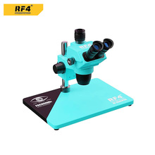 RF4三目高清体视显微镜 手机主板维修体视放大镜7-50倍连续变焦