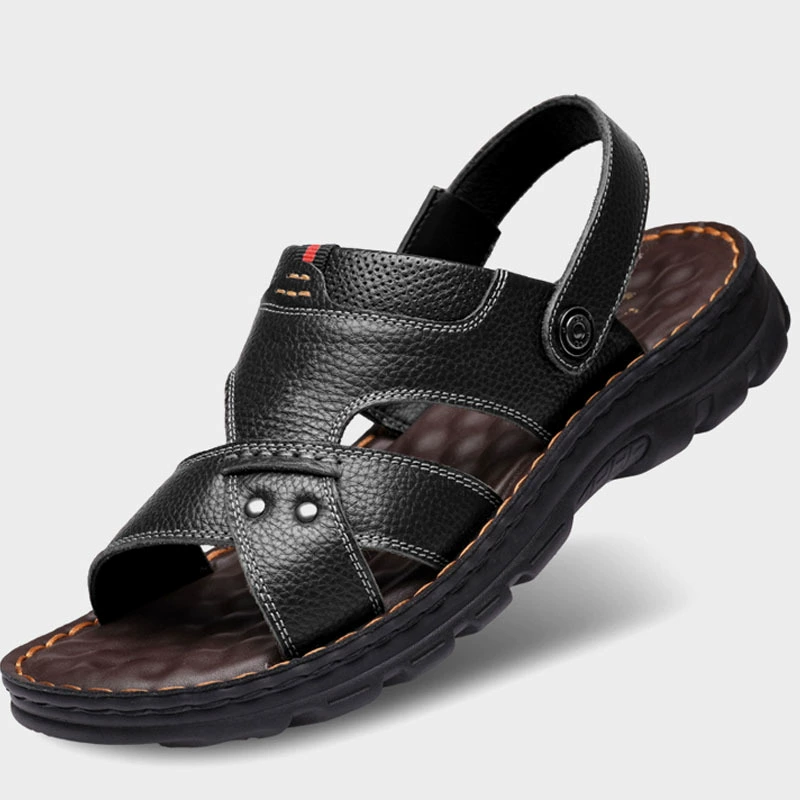 Летние сандалии, нескользящая прочная пляжная обувь на платформе, для зрелого возраста, плюс размер