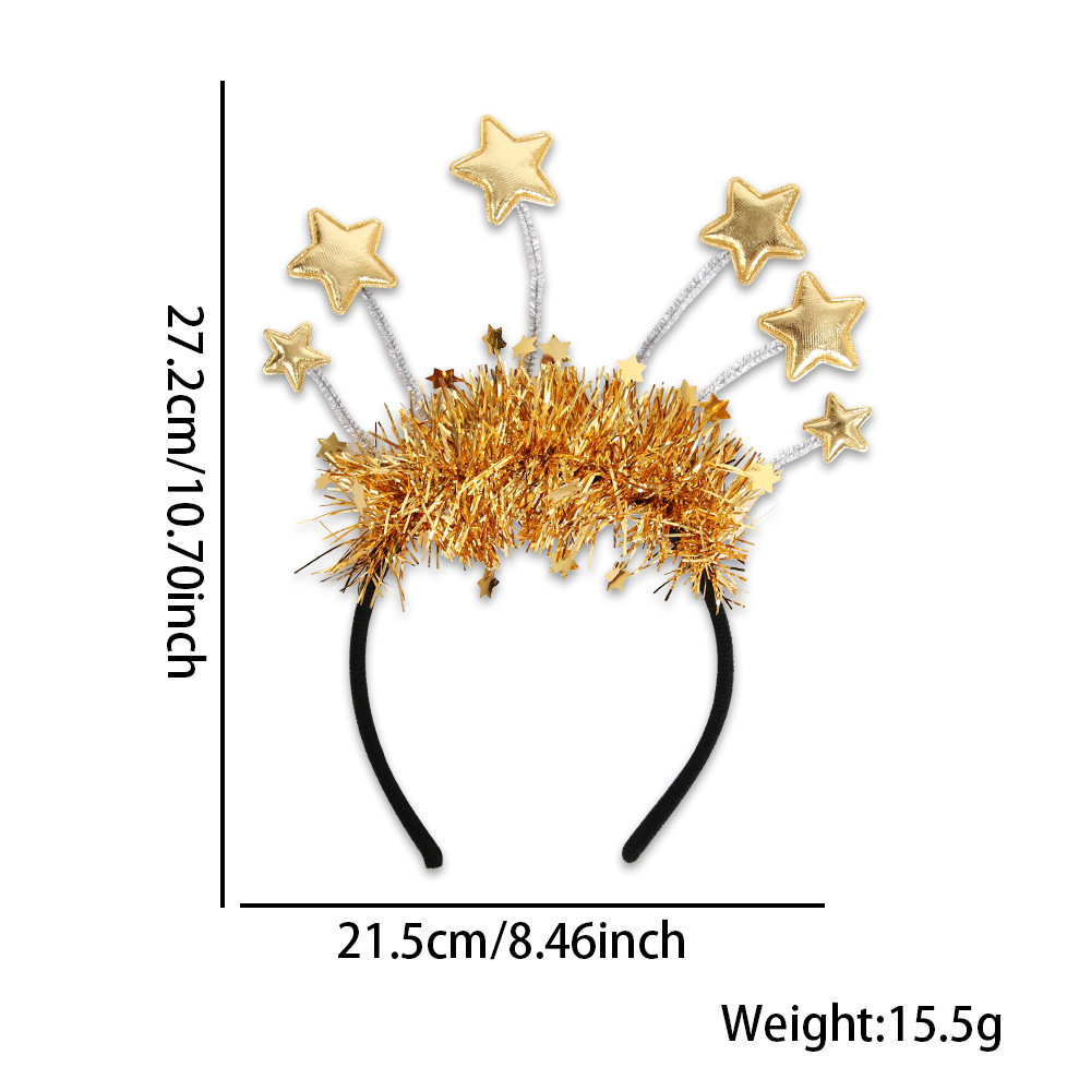 Diadema de Año Nuevo 2026, decoración para fiesta temática de Nochevieja, FELIZ AÑO NUEVO, diadema navideña de Año Nuevo para disfraces