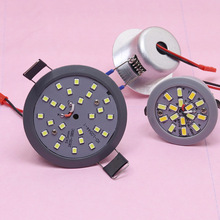 LED吊灯水晶灯光源配件220V免驱动灯芯 白光射灯三色线割灯一拖一