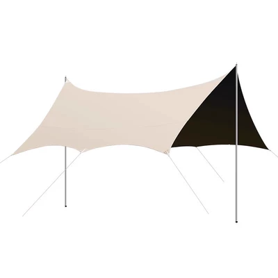 Canopy Black Glue Sunscreen Outdoor Camping Equipment Beach Tent Rainproof Awning Silver Glue Picnic Portable Canopy