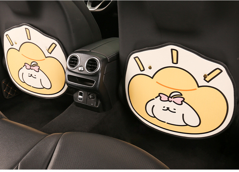 Lucky Dog Cartoon Seat Back Anti-Kick Pad