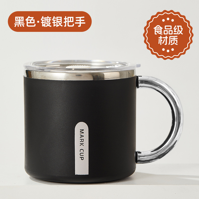 工場直送二重層断熱カップハンドル取り外し可能なマグカップ 304 ステンレス鋼の高価値ウォーターカップギフト|undefined