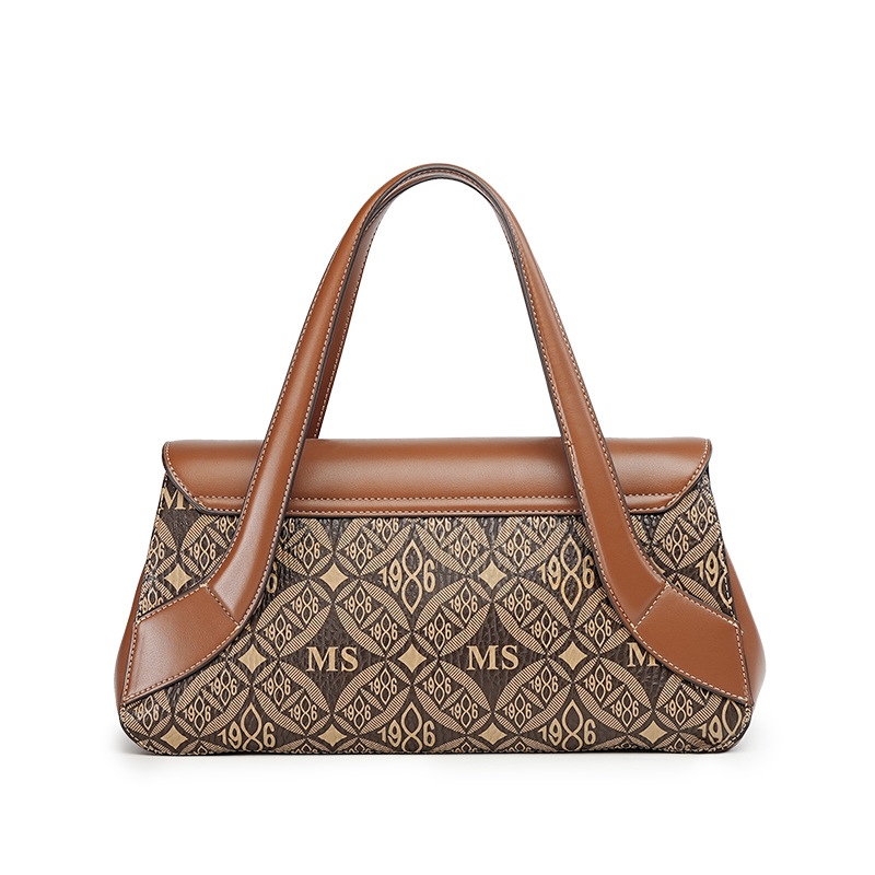 Single Shoulder Bag, European And American Retro Luxury Women's Bag New Style Underarm Bag Versatile Casual Commuting Handbag Messenger Bag_voghion.com