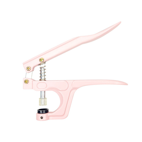 Resin Button Installation Tool Set Simple Hand Press Clamp Clothes Plastic Buttons Cross-Border Pink New