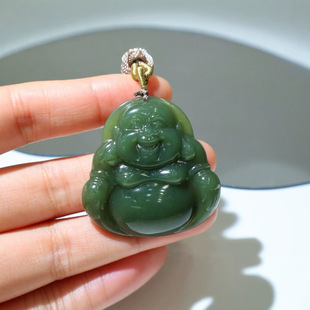 Jinyutang Xinjiang [Xinjiang Hetian Jade Qinghuangkou Buddha] Dimensions: 45.5/45.5/11.5mm