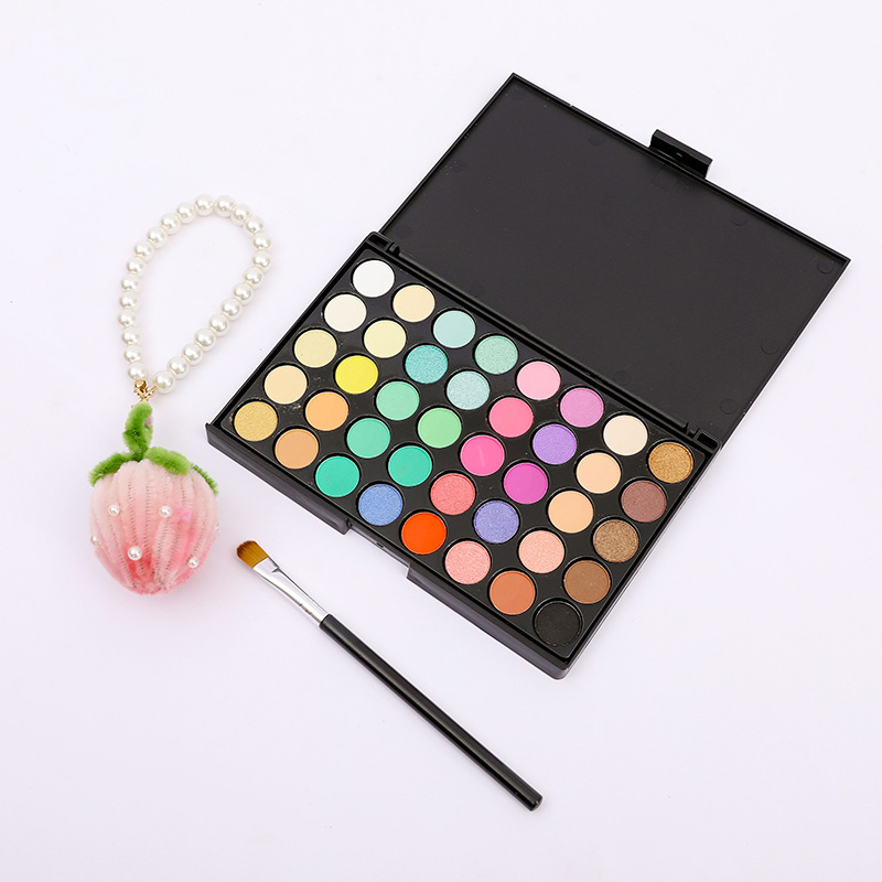 40-Color Coloring Powder Palette DIY Twist Stick Soft Clay Blush Palette Eyeshadow Bjb Doll Makeup Creative Assembly