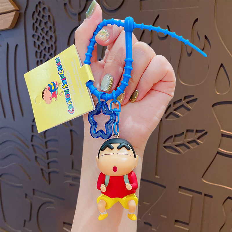 正規版の漫画のクレヨンの小さい新しい公仔のシリーズのキーホルダーのカップルのカバンは自動車のキーチェーンの贈り物の卸売りを飾ります。|undefined