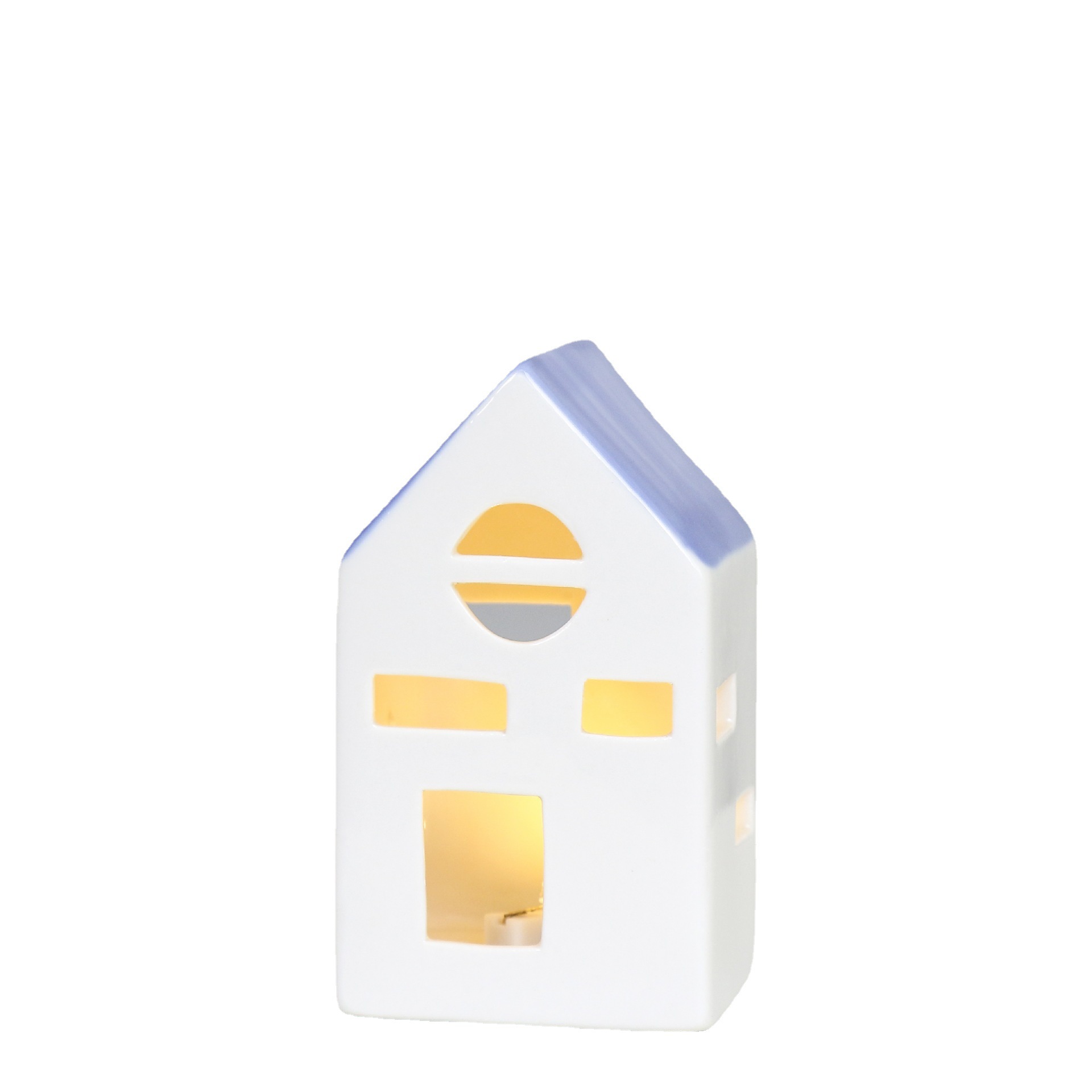 De cerámica de estilo Europeo casa pequeña lámpara de mesa de decoración al por mayor dormitorio creativo decoración de noche luz de la noche decoración artesanía regalo