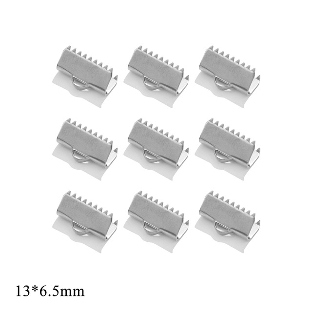 Acero inoxidable rizado grano hebilla punta hebilla acero titanio DIY joyería pulsera clip collar pulsera conector accesorios al por mayor