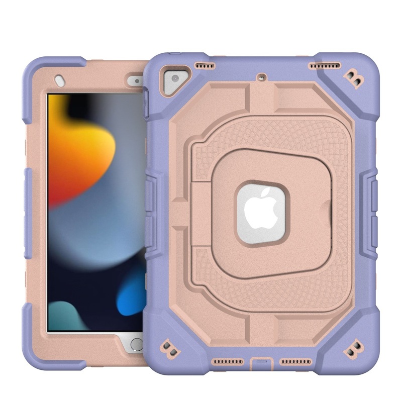 适用ipad 10.2 7-8-9代 三合一硅胶+PC防撞防摔儿童款大支架背带|undefined