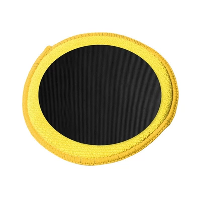 Towel Scrubbing Wipe — Car cleaning tools - striped-round-mud-rubbed-yellow