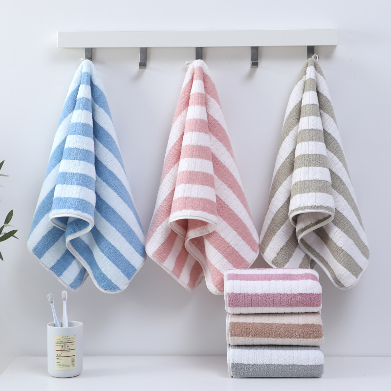 Coral fleece towel factory wholesale strong water absorption does not drop hair color quick-drying household adult face towel a generation of hair Coral fleece towel factory wholesale strong water absorption does not drop hair color quick-drying household adult face towel a generation of hair