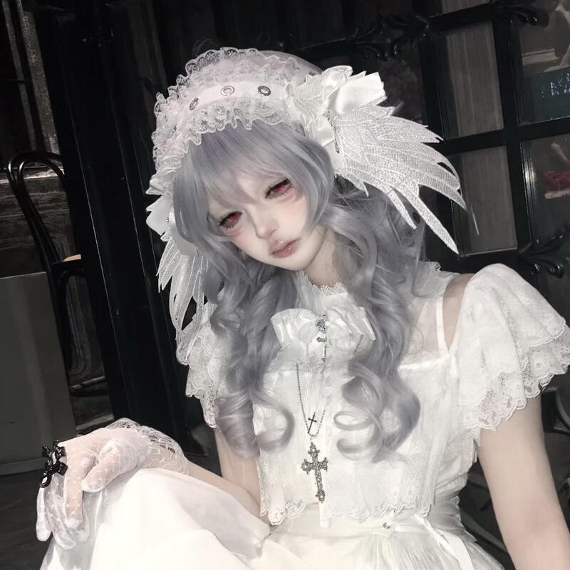 Lolita Wing Headband Gothic Dark Angel Headwear Hair Accessories Punk Hot Girl Cosplay Accessories Subculture
