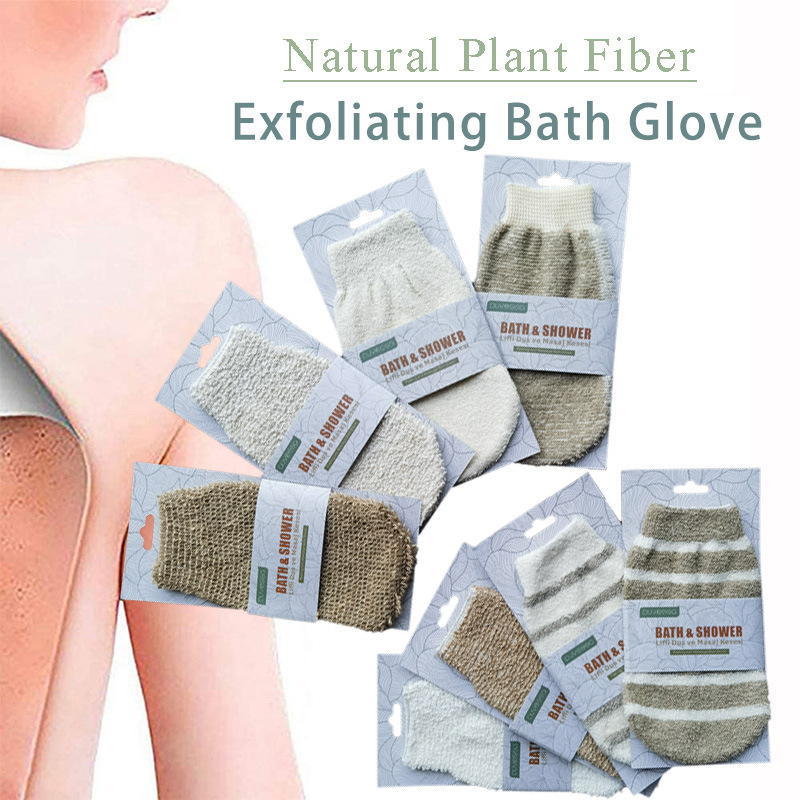 In stock Hemp bath gloves bath towel rub backpack finger wash gloves bath brush mud cover rub back towel