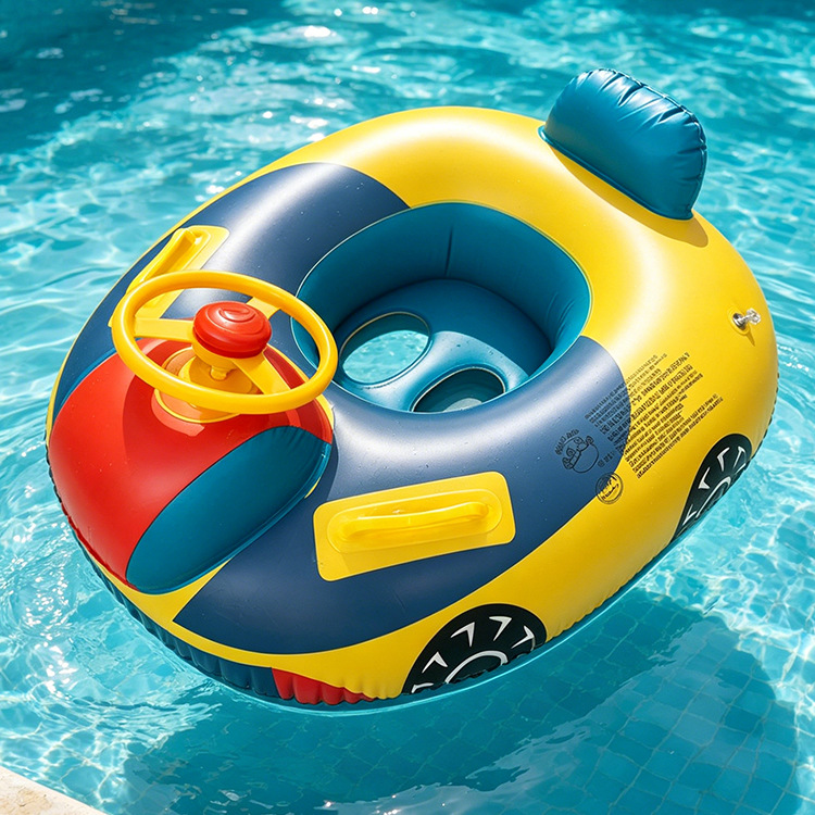 Anillo de natación infláble para niños pequeños barcos de agua para bebés embarcaciones de agua engrosado PVC asiento de niños PVC ecológico image 20