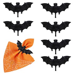 爆金洋食店ハロウィーンコウモリナプキンリングナプキンリング黒ナプキンボタン合金メーカー卸売り
