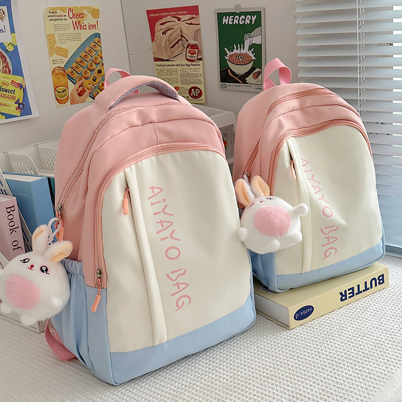 Cross-Border Popular Children's Outdoor Travel Backpack, Large-Capacity Lightweight School Bag for Primary and Secondary School Students, Girls' Tutoring Backpack Cross-Border Popular Children's Outdoor Travel Backpack, Large-Capacity Lightweight School Bag for Primary and Secondary School Students, Girls' Tutoring Backpack
