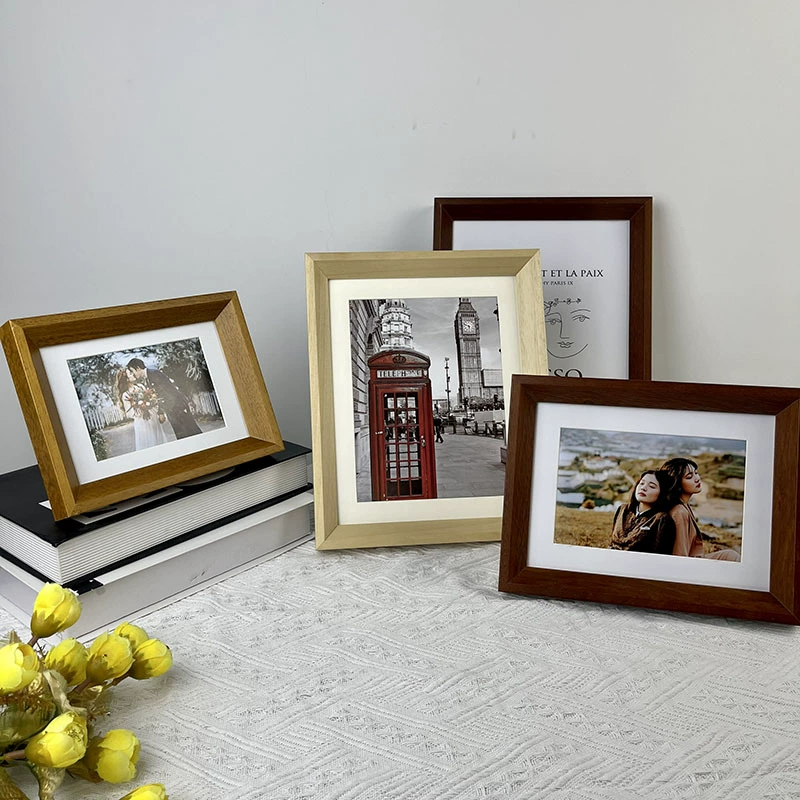 Скошенная твердая деревянная фоторамка производители фоторамка скошенная твердая деревянная подвесная маятниковая рамка украшение дома любой размер фоторамка оптом