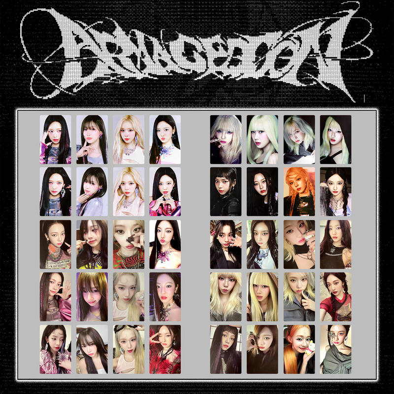 Aespa正規一集Armageddonフラッシュ店ランダムカード劉知玫金寧芸卓小カード|undefined