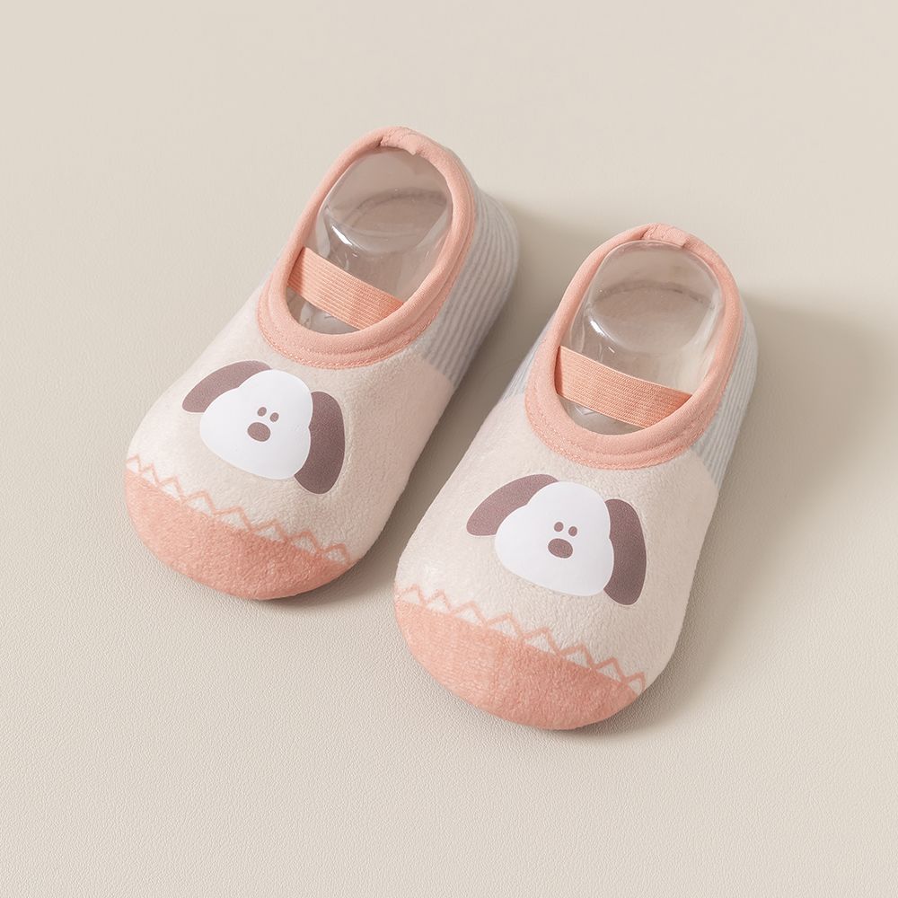 317 # A pair of orange and beige / 6-10 months xs size is suitable for feet within 12cm