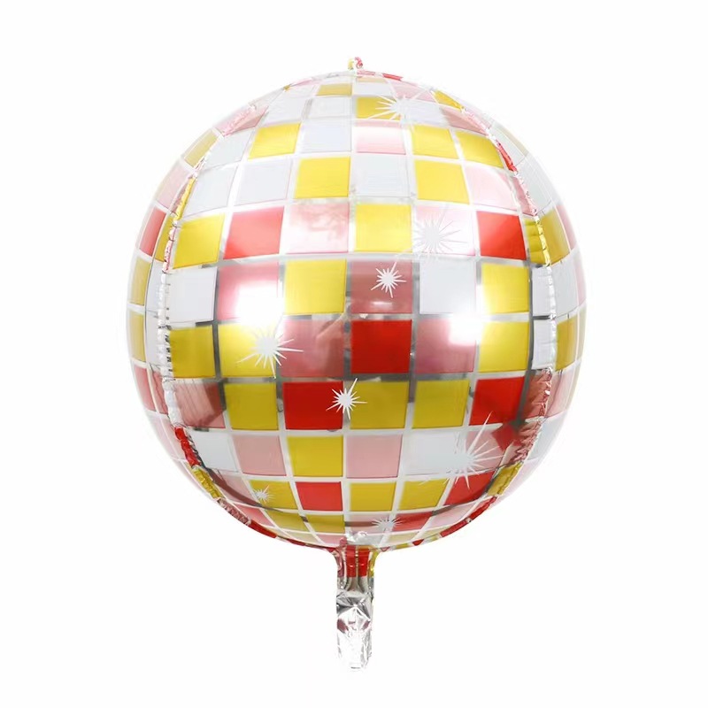 22 pulgadas Disco 4D Balones de aluminio Balones estéreo Bar Club Atmósfera Decoración Balones de aluminio al por mayor Láser image 14