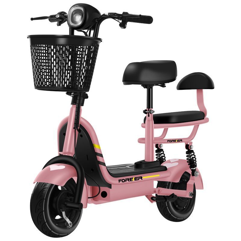 Permanent Electric Folding Scooter for Adults, Foldable Two-Wheel Parent-Child Small Battery Car, Mini Electric Car