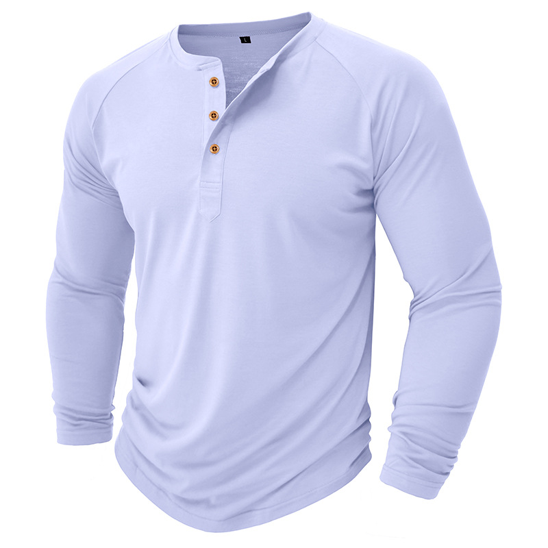 autumn and winter men's long-sleeved T-shirts, men's bottoming shirts, men's t-shirt clothing processing_voghion.com