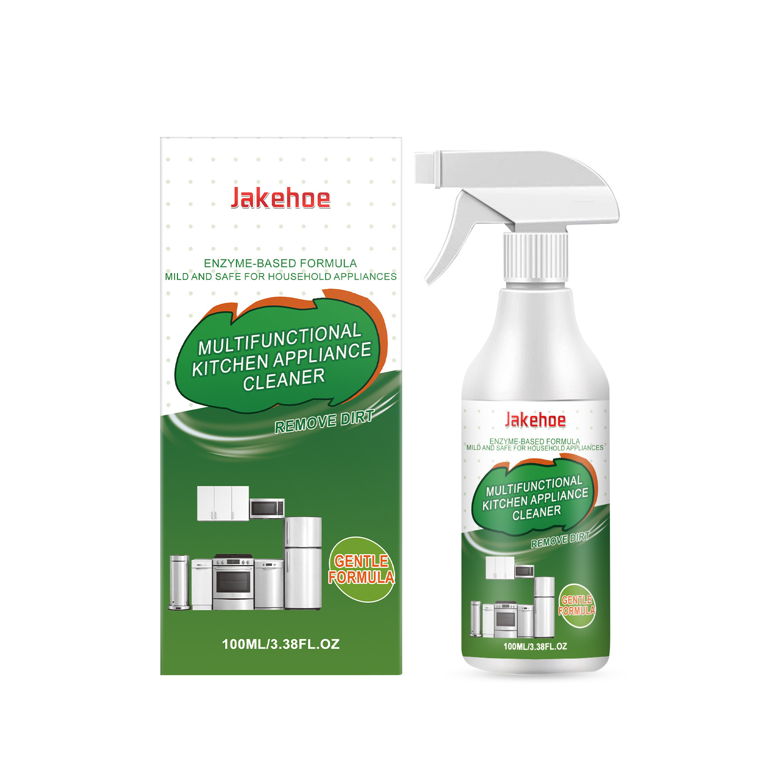 JAKEHOE limpiador de electrodomésticos de cocina limpia suavemente las manchas de aceite, la suciedad limpia los electrodomésticos de cocina, limpiador de brillo image 6
