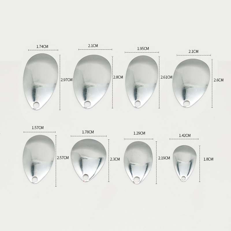 [100 Pack] Thunder Rana DIY Luya cebo modificación pieza negro hoyo compuesto lentejuelas Luya accesorios gota de agua pieza de ruido