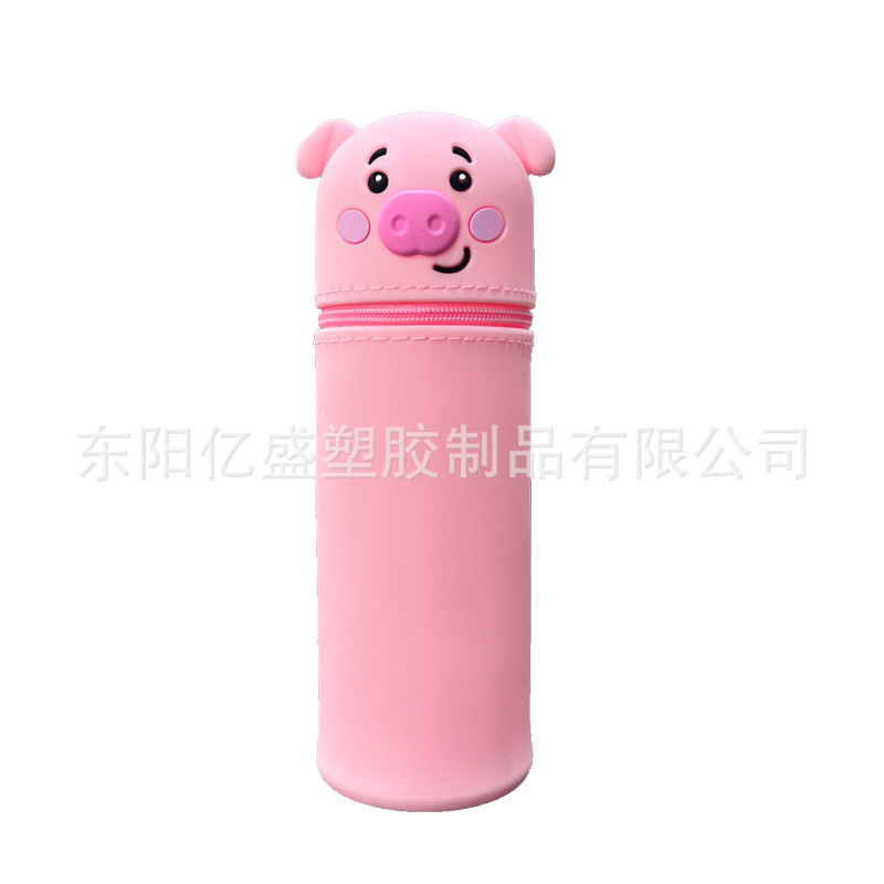 工場新製品カエルペンホルダー学用品かわいいアヒル漫画の形三次元伸縮シリコンペンバッグ|undefined
