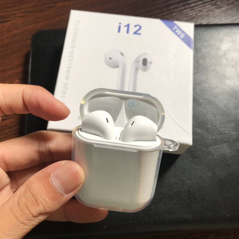 For i12i11i10i9S bluetooth headset protective cover TPU soft case transparent protective case material painted cross-border For i12i11i10i9S bluetooth headset protective cover TPU soft case transparent protective case material painted cross-border
