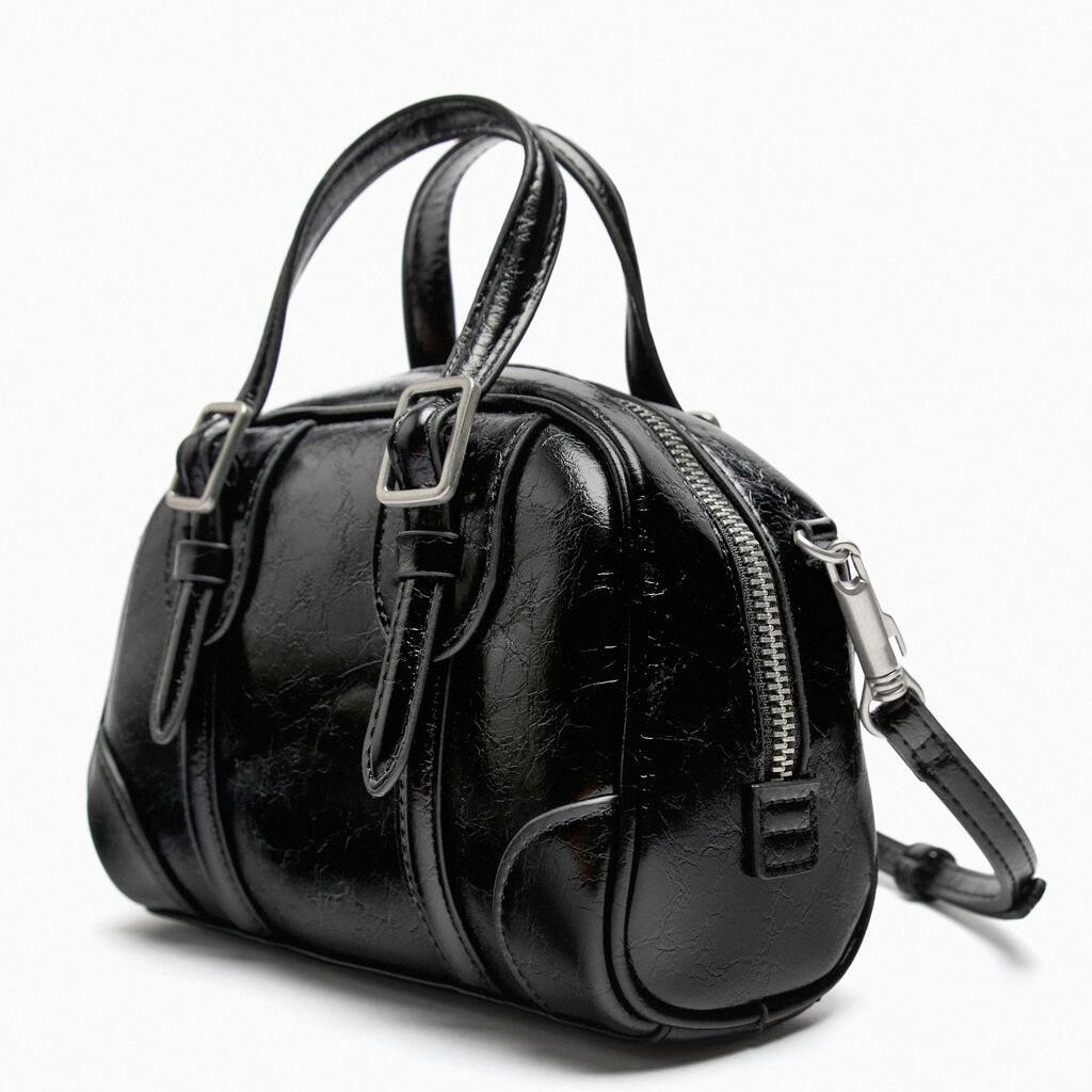 Z diseño de la bolsa transfronteriza solo hombro crossbody bolso de las mujeres de moda de gran capacidad de cuero suave portátil Boston bolsa redonda
