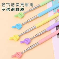 不锈钢可伸缩手指教棒儿童阅读读棒指挥棒黑板教师杆指读棒教学