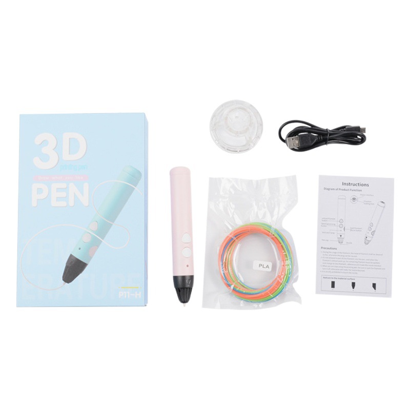 Suministro directo de fábrica nuevo 3D pluma de impresión tridimensional pintura graffiti cepillo DIY hecho a mano niños estudiante juguetes educativos