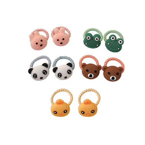 Children's cartoon hair accessories, non-damaging hair ties for babies, cute hair bands with rubber bands, butterfly knot hair rings for little girls, hair decorations for girls