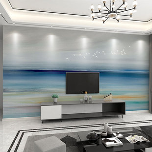 Wallpaper Decoration 3D Stereo Oil Painting Ocean Tv Background Wall Wallpaper Living Room Wall Covering Decoration Bedroom Wall Covering Mural