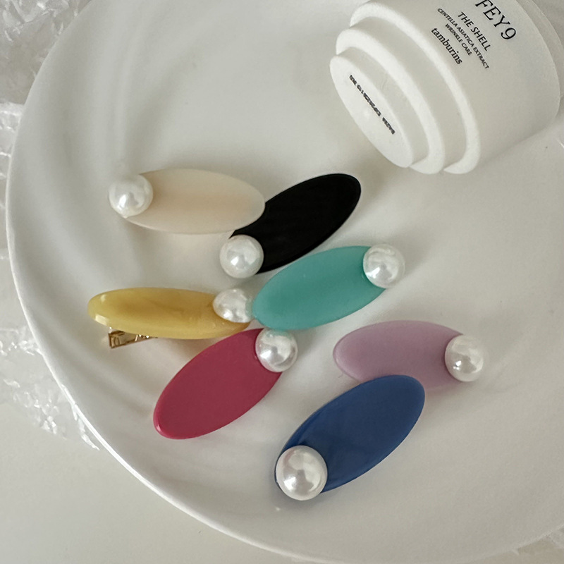 2023 neue Perle haarnadel frauen sommer stirn pony haar clip kopfschmuck seite gebrochen haar ente rechnung clip haar clip_voghion.com