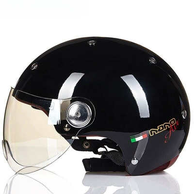 Motosiklet dəbilqələri – Summer - s-glossy-black-gold-b103