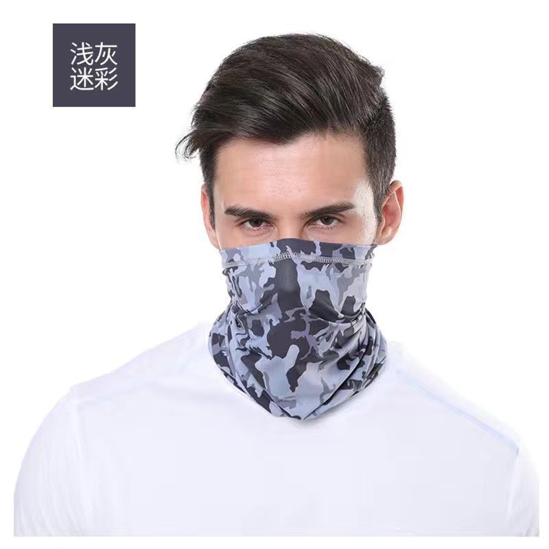 Hielo seda turbante mágico de verano deportivo al aire libre para hombres y mujeres cuello pañuelo de bicicleta máscara de pesca cuello delgado comercio exterior