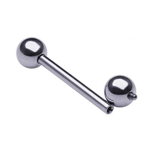 (G23 Titanium) Titanium Alloy Intraoral Threadable Retainer Ear Nail Brow Nail Hypoallergenic Straight Rod Piercing Jewelry Accessory