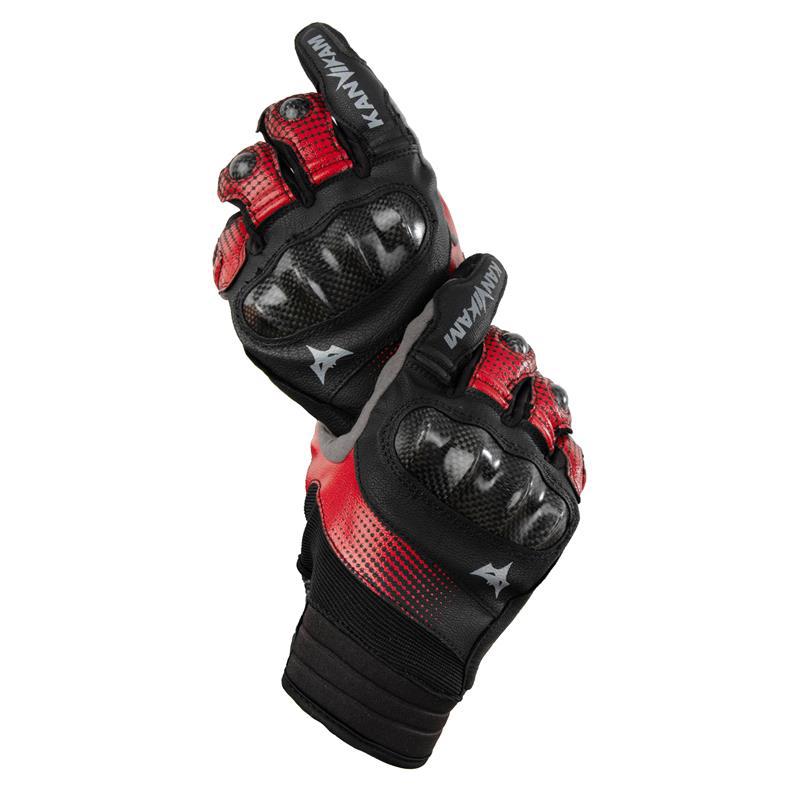 Kaiweikang T3 guantes de ciclismo fibra de carbono anti-caída hombre y mujer cuatro estaciones guantes de motocicleta