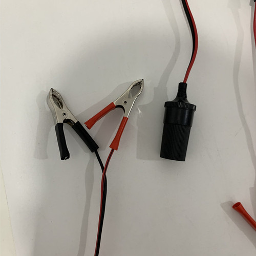 Large wire bottle to cigarette lighter battery clip car power alligator clip cable power converter