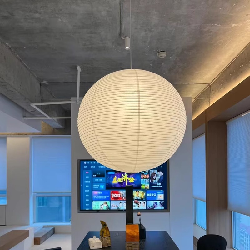 japanese-style nokouyong xuan paper ball chandelier living room dining room cafe b & b clothing store decoration net red lampshade