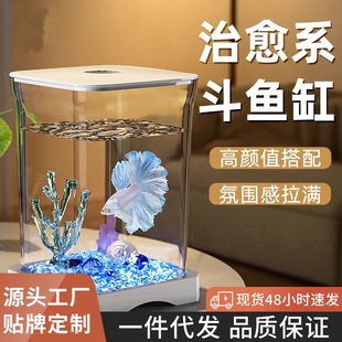 Desktop Ecological Fish Tank Special Tank Office Small Aquarium Table Landscaping Transparent Creative Small Fish Tank