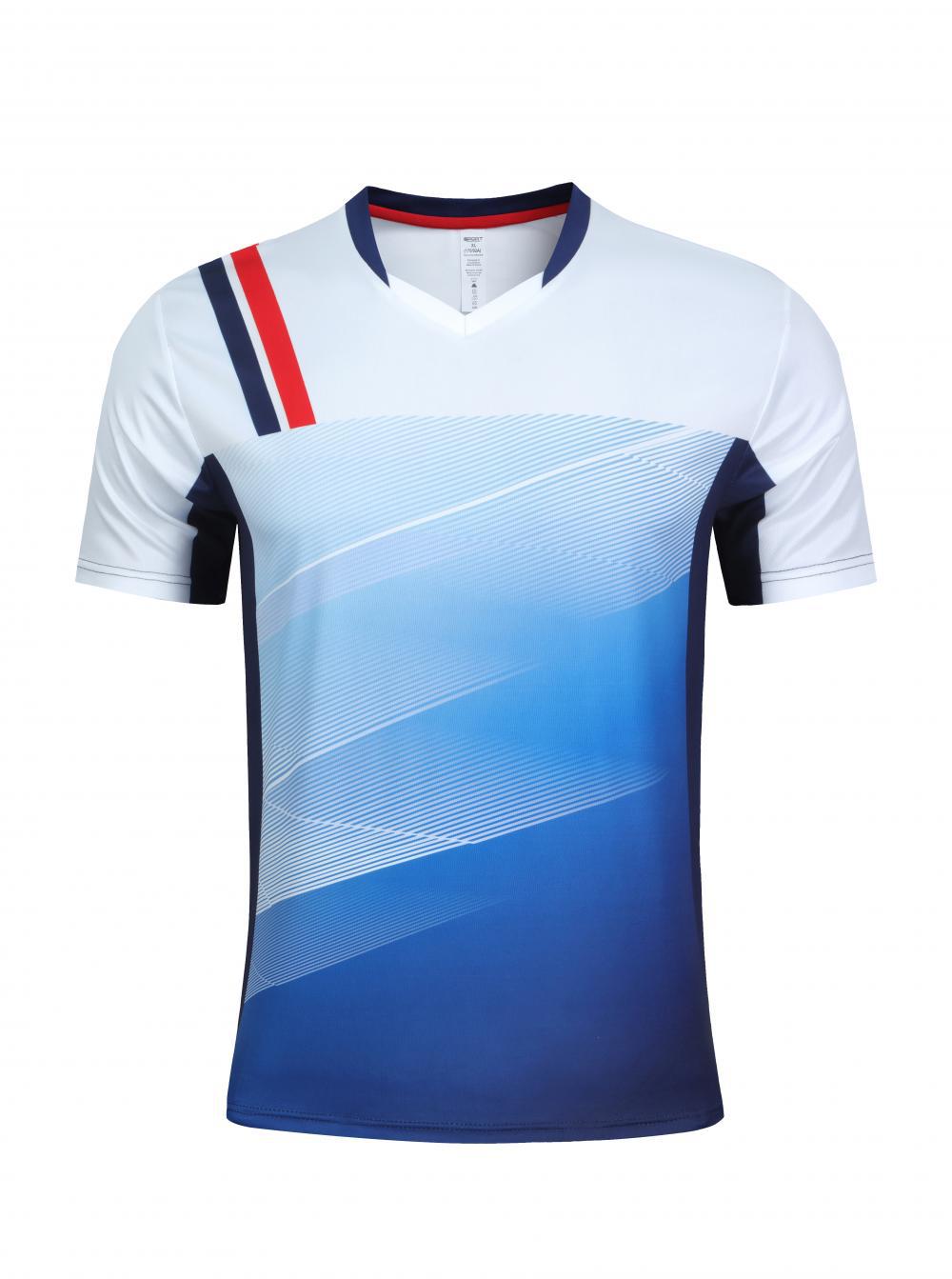Promoción de chaqueta de bádminton para hombres y mujeres tenis de mesa voleibol V-cuello chaqueta de chaqueta de bádminton de secado rápido transpirable