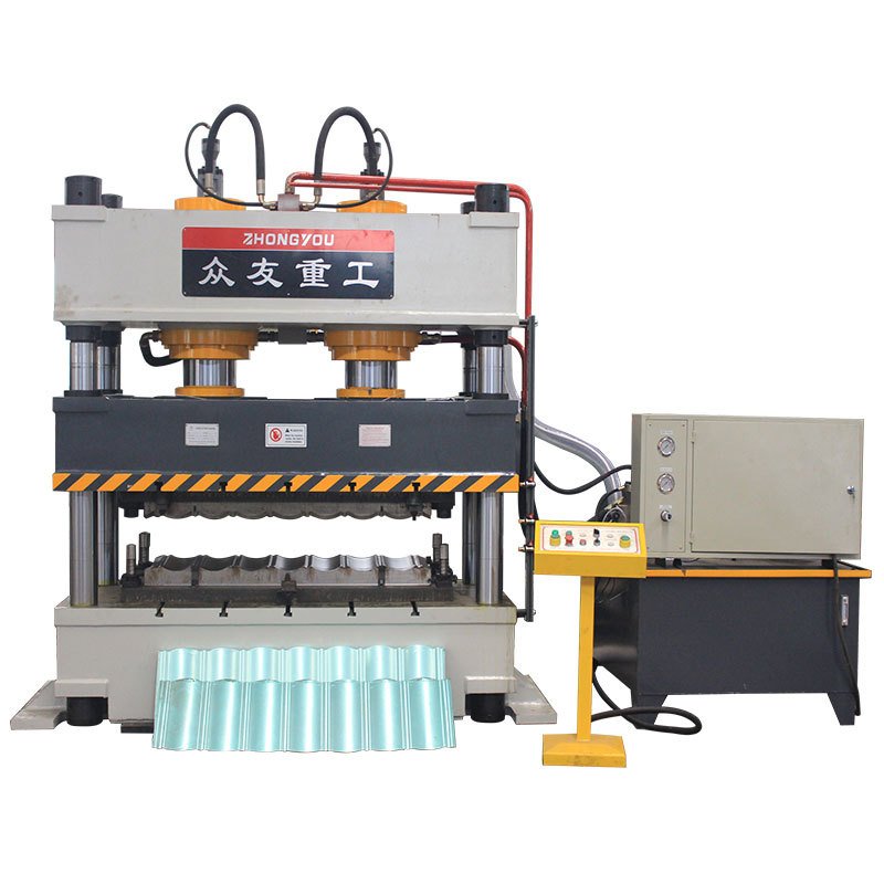 彩石金属瓦成型液压机 315吨液压机压力机 仿古瓦压制油压机